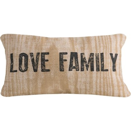 HERITAGE LACE 12 x 20 in. Farmhouse Love Family Pillow HE137017